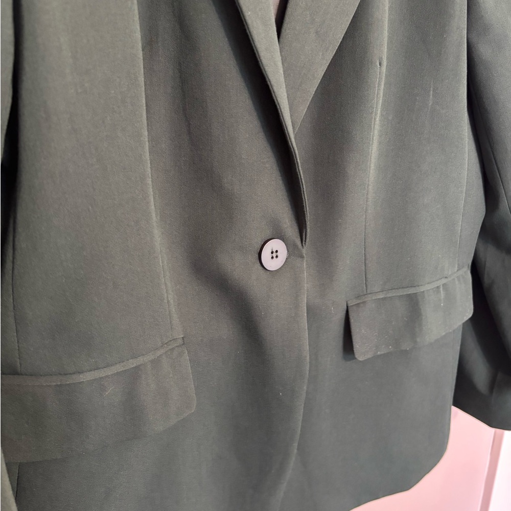 Cicy Bell Dark Green Women's Blazer - Picture 5 of 8